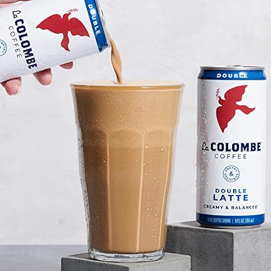 La Colombe Double Shot Draft Latte - 9 Fluid Ounce, 12 Count - Cold-Pressed Espresso and Frothed Milk - Made with Real Ingredients - Grab and Go Kaffee 748172045