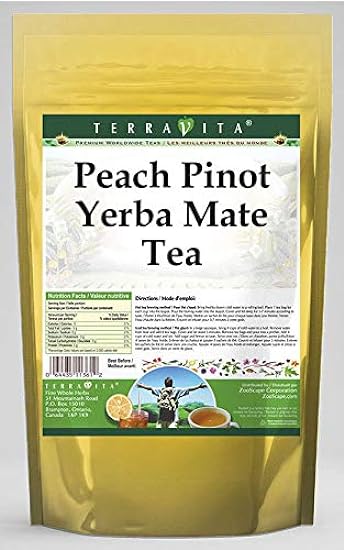 Peach Pinot Yerba Mate Tee (25 Teebeutel, ZIN: 568334) - 3 Pack 306276776