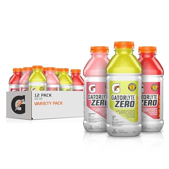 Gatorlyte Zero Variety Pack, Zero Sugar Hydration, 20 F