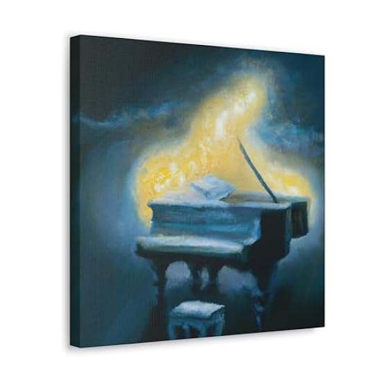 The Music of Piano - Canvas 36″ x 36″ / 1.25