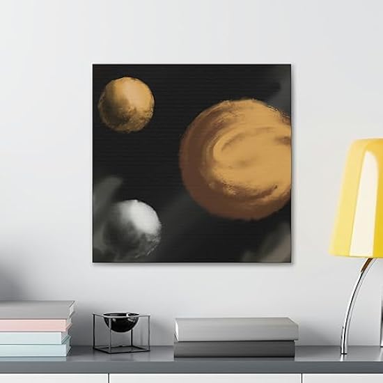Planets in Technicolor - Canvas 16″ x 16″ / Premium Gallery Wraps (1.25″) 18237145