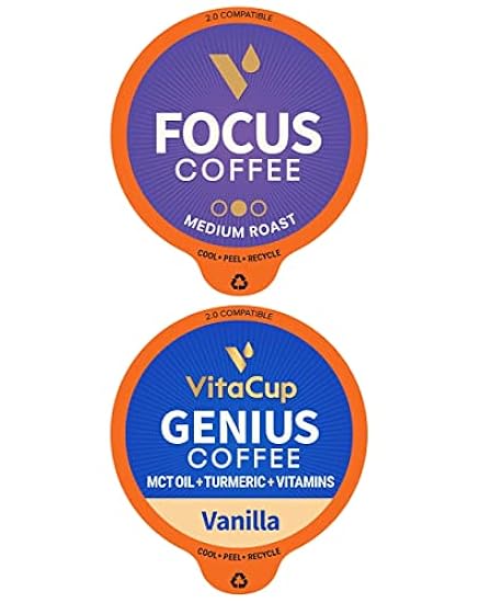 VitaCup Kaffee Pod Genius Vanilla & Mushroom 32ct. Bund