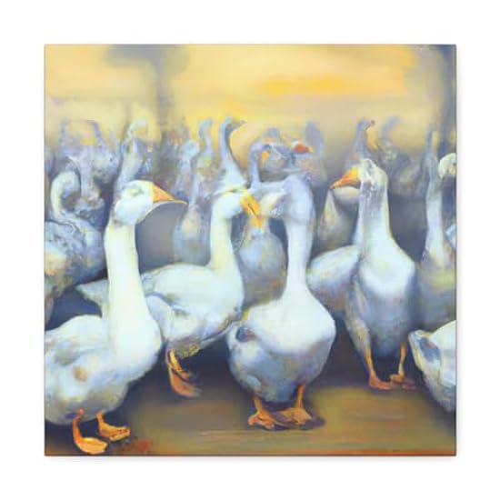 Geese on a Journey - Canvas 16″ x 16″ / Premium Gallery