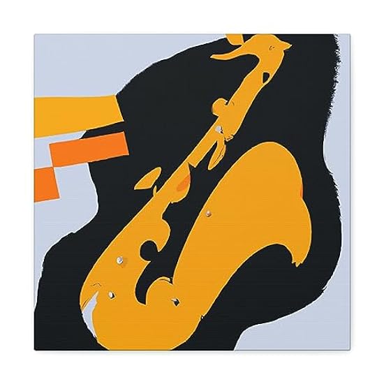 Sax and Simplicity. - Canvas 16″ x 16″ / Premium Gallery Wraps (1.25″) 412766192