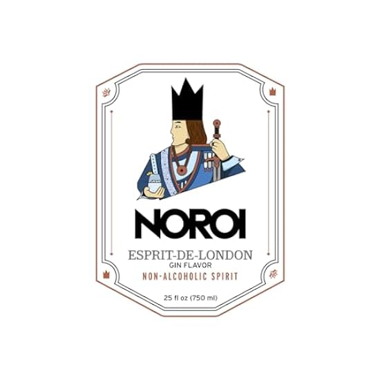 NOROI’s – Non-Alcoholic Spirits – Esprit-de-London – Gin Flavored – Crafted to Add Flavor to Your Non-Alcoholic Drinks and Cocktails – 25 fl oz (750 ml) 291422363