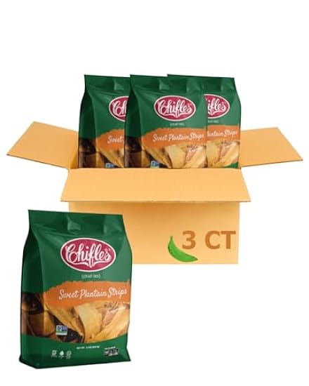 Chifles Maduritos Sweet Plantain Strips 3 Bags, 12 oz e