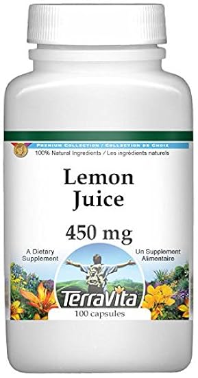 Lemon Juice - 450 mg (100 Capsules, ZIN: 520672) - 3 Pa