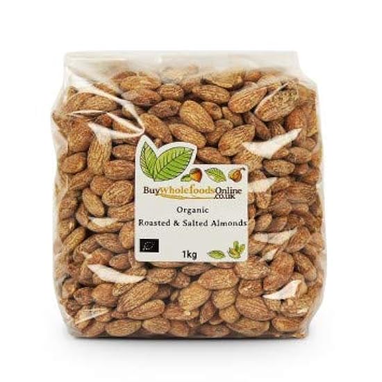 Buy Whole Foods Organic Almonds, Roasted & Salted (1kg)