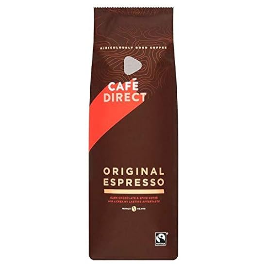 Cafedirect Original Whole Bean Espresso - 1kg (2.2 lbs)
