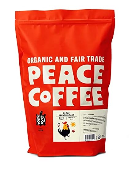 Peace Kaffee Decaf French Roast | 5 lb Whole Bean Dark 