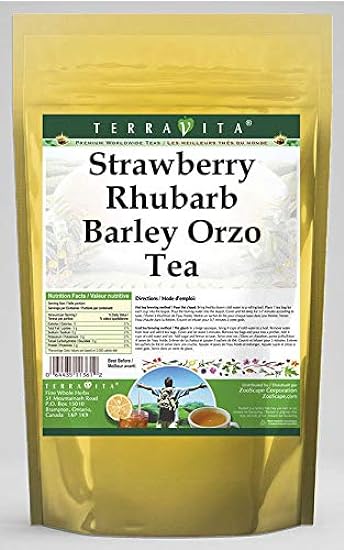 Strawberry Rhubarb Barley Orzo Tee (25 Teebeutel, ZIN: 