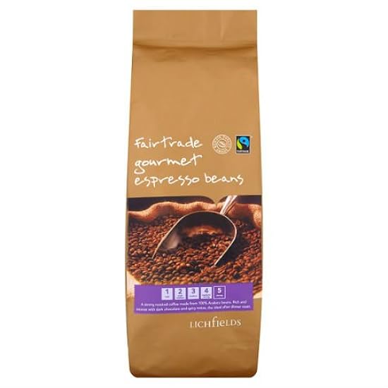 Lichfields Fairtrade Gourmet Espresso Beans 1Kg X Case 