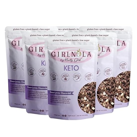 Low Sugar Low Carb Granola Cereal | Coco Loves Choco-Lot | 6 Pack | Nutty Girl Keto Girlnola® 862483720