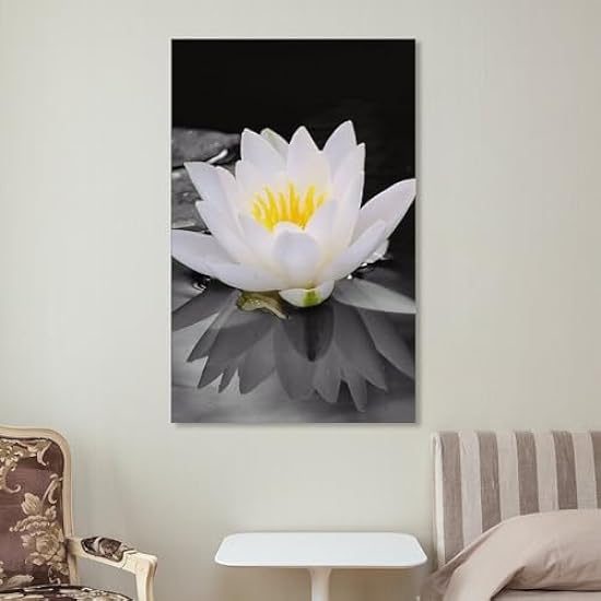 Weiß Wasser Lilies, Pond Flowers, Aquatic Plants, Fresh And Elegant, Pure Poster Decorative Painting Canvas Wall Art Living Room Posters Bedroom Painting 20x30inch(50x75cm) 156302762