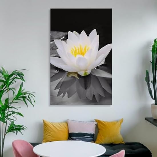 Weiß Wasser Lilies, Pond Flowers, Aquatic Plants, Fresh And Elegant, Pure Poster Decorative Painting Canvas Wall Art Living Room Posters Bedroom Painting 20x30inch(50x75cm) 156302762