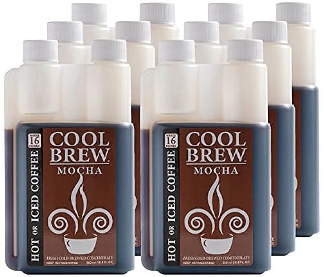 CoolBrew Mocha 6 Pack - 16 DRINKS PER BOTTLE - Fresh Co