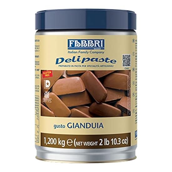 Fabbri Delipaste Gianduia, Flavoring Compound for Gelato, Ice Cream, Soft Serve, Pastry and Confectionary - 1 Tin of 2.6 lb 162892762