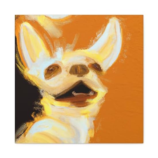 Chihuahua Minimalism - Canvas 16″ x 16″ / Premium Gallery Wraps (1.25″) 235281045