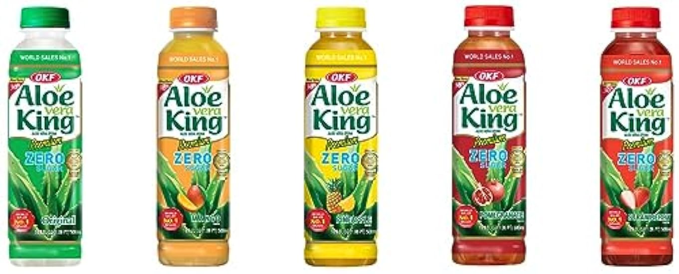 OKF Aloe Vera King Drink, SUGAR FREE, 16.9 Fluid Ounce 