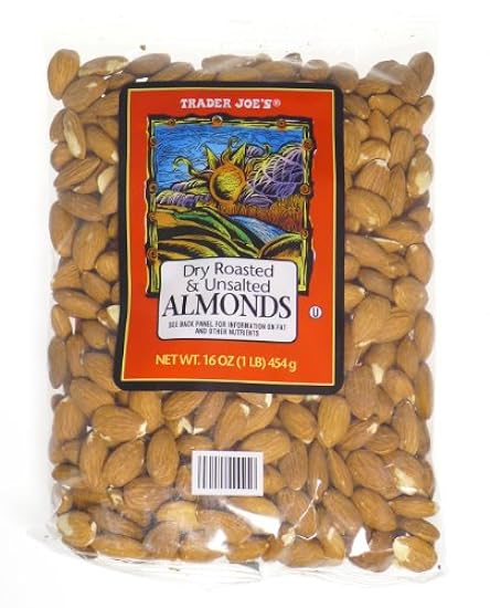 Trader Joe´s Dry Roasted and Unsalted Almonds - 1l