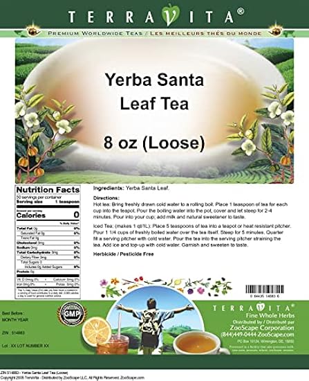 Yerba Santa Leaf Tee (Loose) (8 oz, ZIN: 514883) 636264172