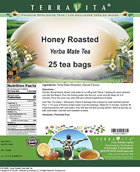 Honey Roasted Yerba Mate Tee (25 Teebeutel, ZIN: 552889) - 2 Pack 924509205
