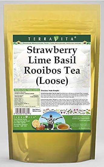 Strawberry Lime Basil Rooibos Tee (Loose) (4 oz, ZIN: 5
