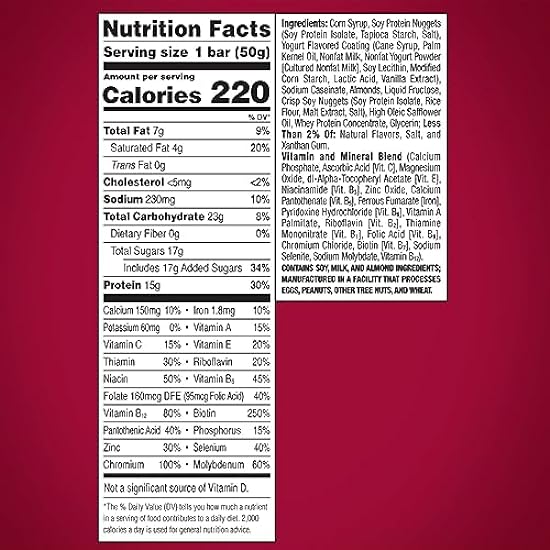 ZonePerfect Protein Bars, 18 vitamins & minerals, 15g protein, Nutritious Snack Bar, Cinnamon Roll, 30 Count 117854850