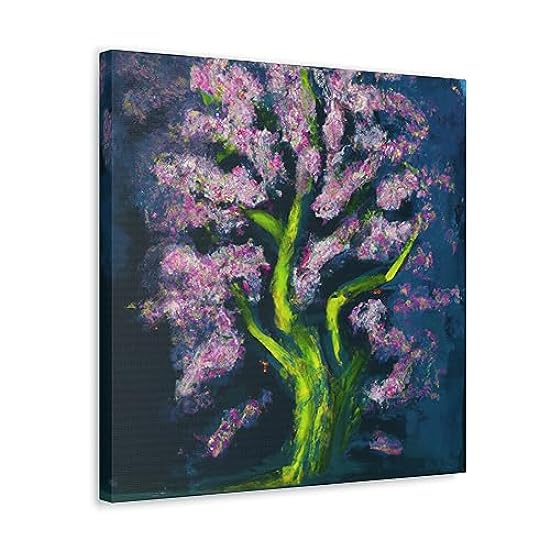Cherry Blossom Reflection - Canvas 20″ x 20″ / Premium Gallery Wraps (1.25″) 933811996