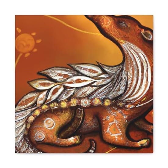Pangolin In Poise - Canvas 16″ x 16″ / Premium Gallery 