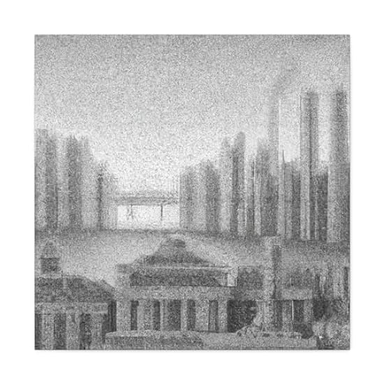 Art Deco Pointillisme - Canvas 30″ x 30″ / Premium Gall