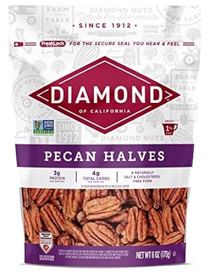 Diamond of California Pecans Halves, 6 oz, 12 Count 544
