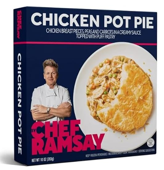 Salutem Vita - Gordon Ramsay Roasted Chicken Pot Pie, Frozen Meals, 9.5oz - Pack of 10 427232069