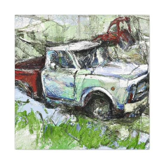 Pickup Rustic Memories - Canvas 30″ x 30″ / Premium Gallery Wraps (1.25″) 851950802