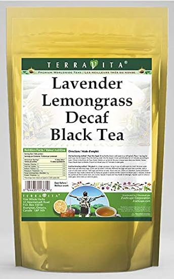 Lavender Lemongrass Decaf Schwarz Tee (50 Teebeutel, ZI