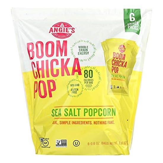 Angie´s Popcorn BOOMCHICKAPOP Sea Salt, 6/.6 OZ (P