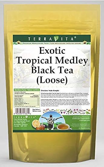 Exotic Tropical Medley Schwarz Tee (Loose) (8 oz, ZIN: 