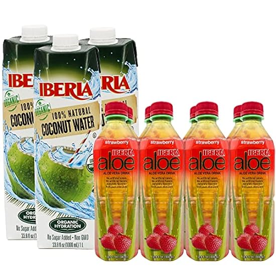 Iberia 100% Pure Organic Coconut Wasser, 1 Liter, 33.8 