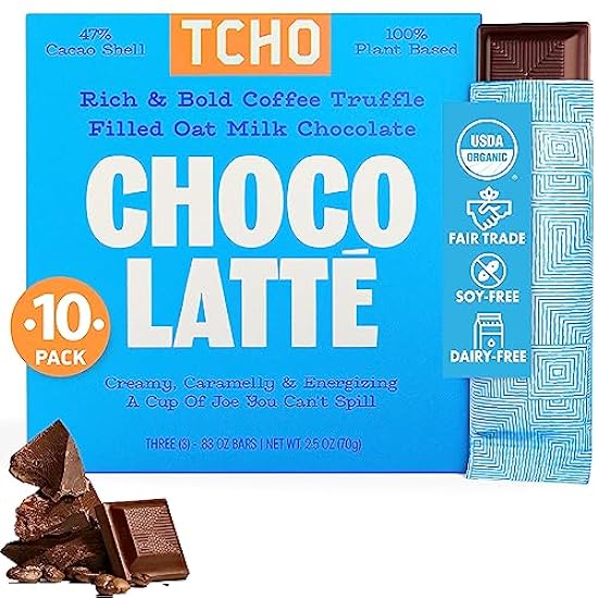 TCHO Choco Latte 47% Oat Milk Schokolade Bars (10 pack)
