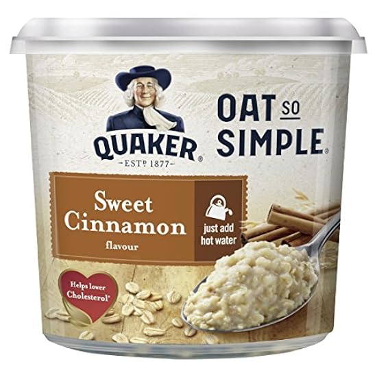 Quaker Oats Oat So Simple Sweet Cinnamon Flavour 57 g (Pack of 8) 454827881