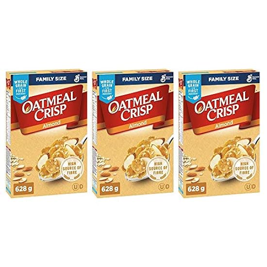 Oatmeal Crisp Almond Cereal Family 628g/22.15oz, 3-Pack