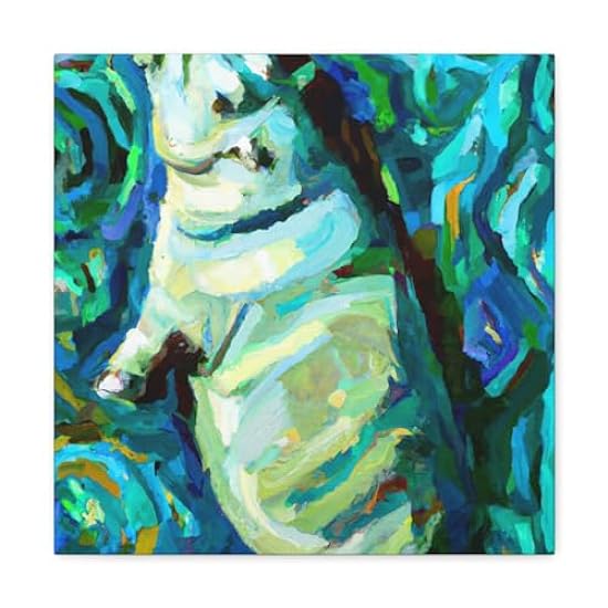 Manatee in Abstract´ - Canvas 16″ x 16″ / Premium 