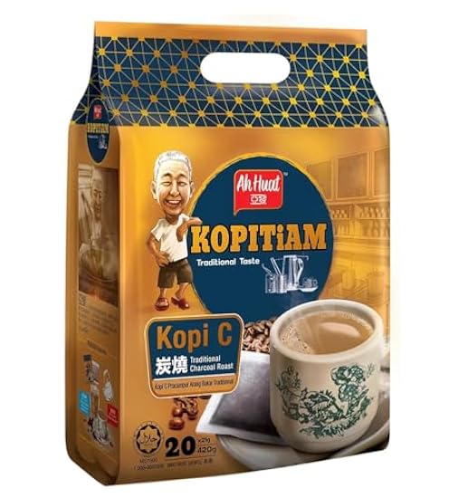 Grünpeacelove Ah Huat Kopitiam Kopi C Weiß Kaffee 20 Sachets (6 Pack) 488910090
