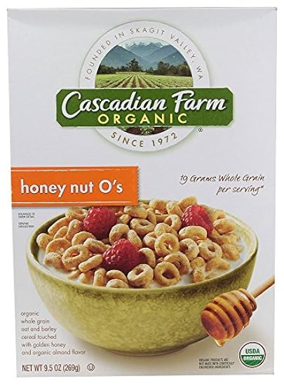 Cascadian Farm Cereal, 95% organic, Honey Nut O´s 