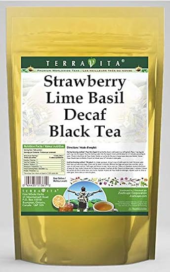 Strawberry Lime Basil Decaf Schwarz Tee (50 Teebeutel, 