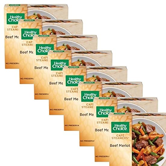 Healthy Choice Beef Merlot - Tender Beef Strips with Russet Potatoes and Vegetables - Gluten Free - No Preservatives - 8 Pack (9.5 Oz Each) - Ready Set Gourmet Donate a Meal Program 732267478