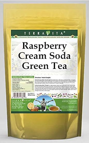 Raspberry Cream Soda Grün Tee (50 Teebeutel, ZIN: 536761) - 2 Pack 793156999