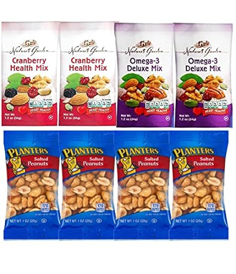 Nuts Snack Packs - Mixed Nuts and Trail Mix Individual Packs - Healthy Snacks Care Package (28 Count) 848470833