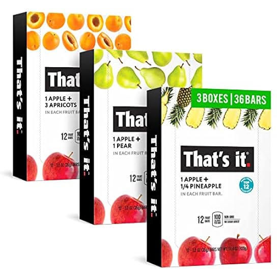 That´s it. (36 Count) Variety Pack | Apricot, Pear