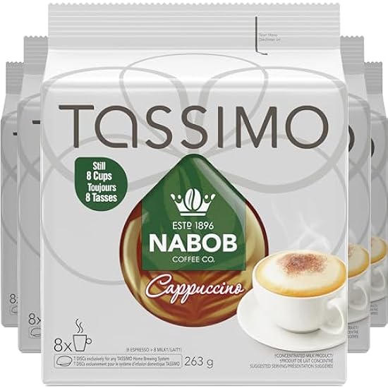 Tassimo Nabob Cappuccino Kaffee Single Serve T-Discs (5